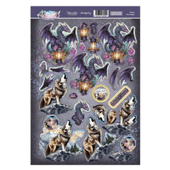 Mystic Moonlight Decoupage Topper Sheet-1