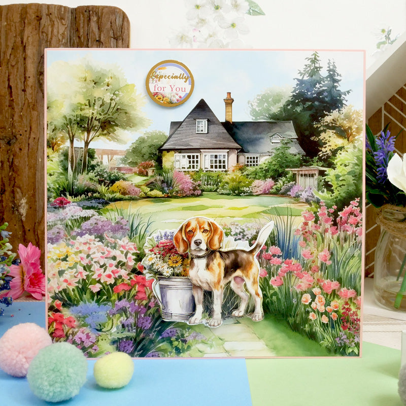 Jack Russell Terrier & Beagle Decoupage Topper Sheet-7