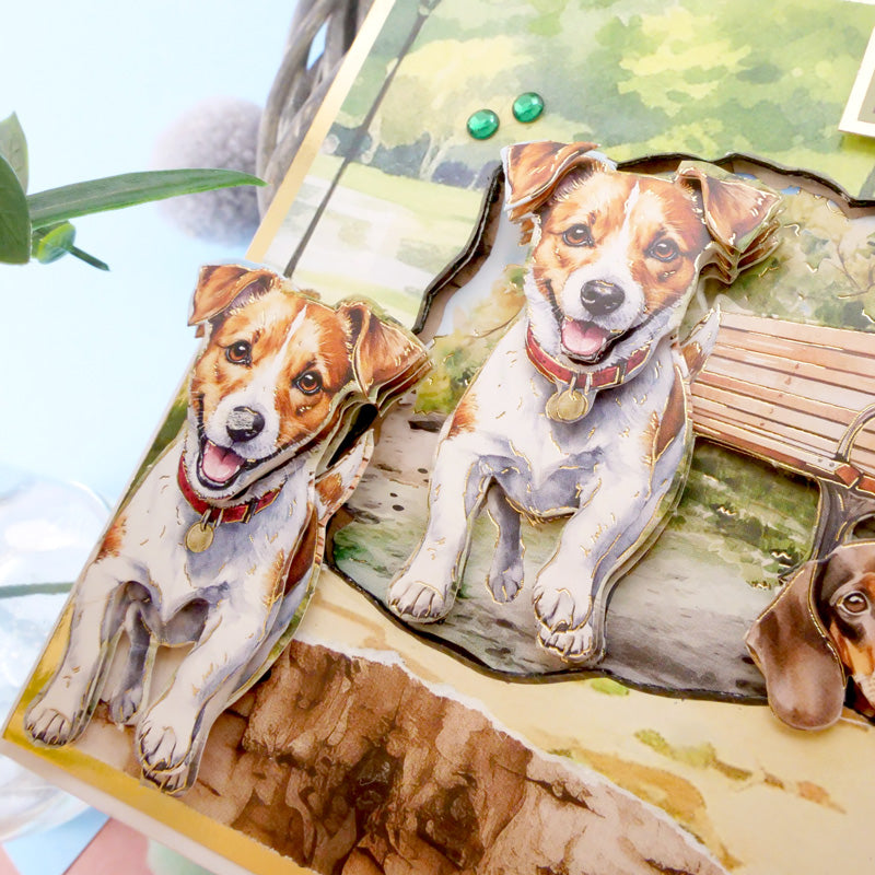 Jack Russell Terrier & Beagle Decoupage Topper Sheet-9
