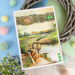 Rottweiler & German Shepherd Decoupage Topper Sheet-4