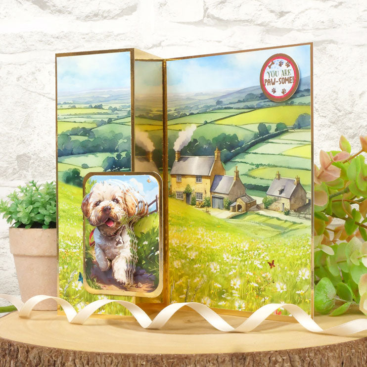 A Woofly Time Decoupage Topper Sheet-2