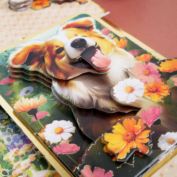 A Woofly Time Decoupage Topper Sheet-5