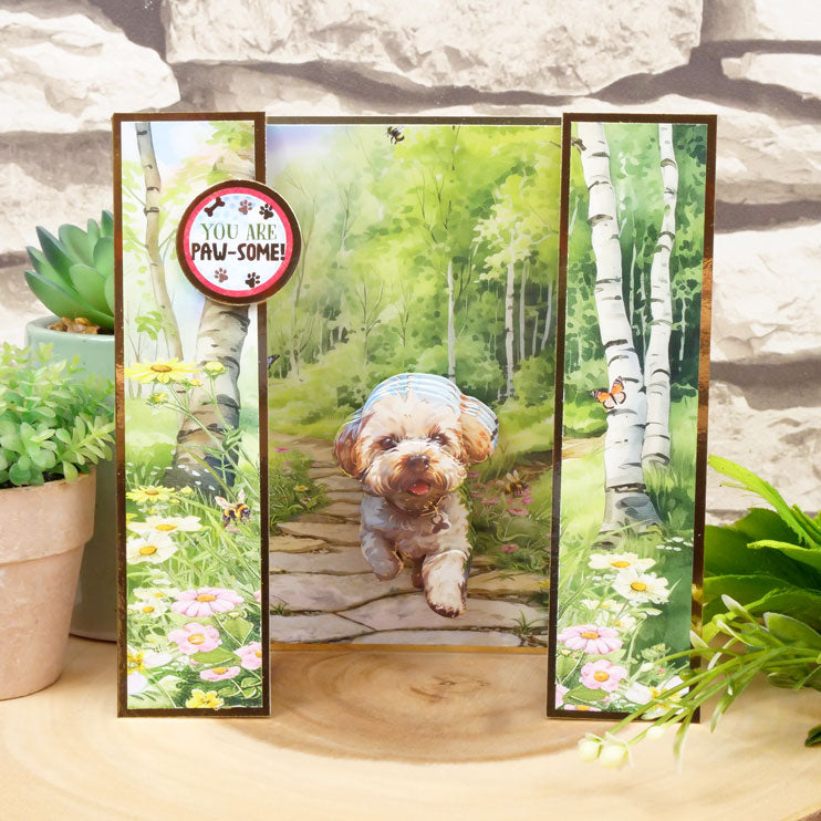 A Woofly Time Decoupage Topper Sheet-6