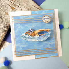 A Splashing Time Decoupage Topper Sheet-2