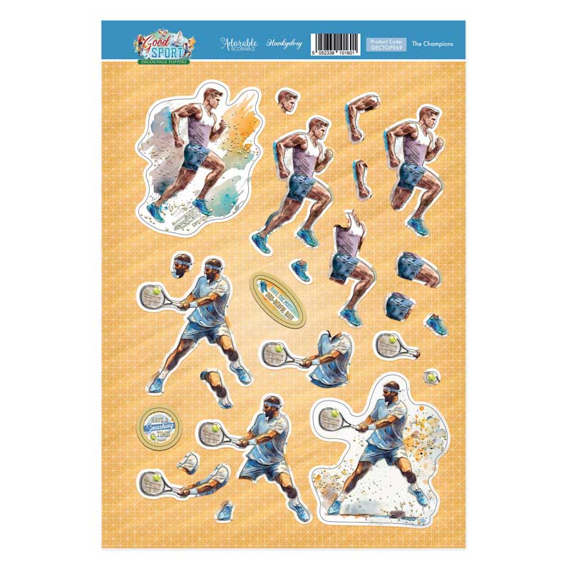 The Champions Decoupage Topper Sheet-1
