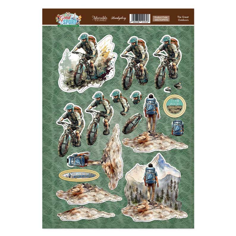 The Great Outdoors Decoupage Topper Sheet-1