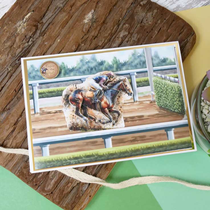 The Race is On Decoupage Topper Sheet-4