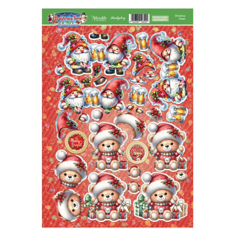 Feuille de décoration pour découpage « Joie de Noël »-1