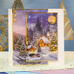 Feuille de Découpage Village enneigé-5