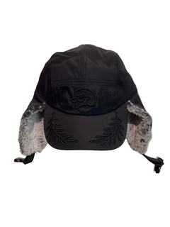 Classic Grip 'Helmet Fur' Ear Flaps Cap - Black-1