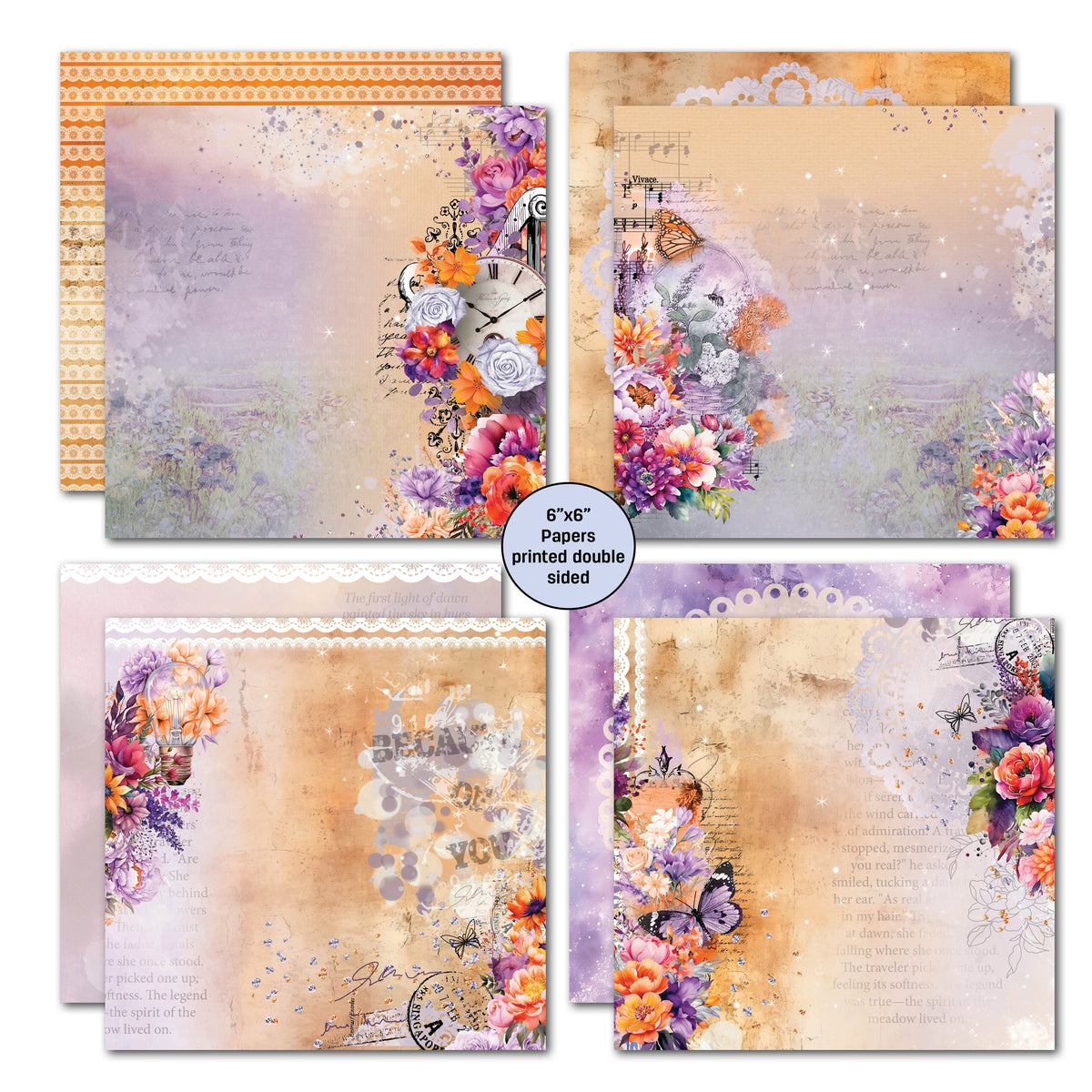 3Quarter Designs Dawns Glow 6x6 Paper Pack-3