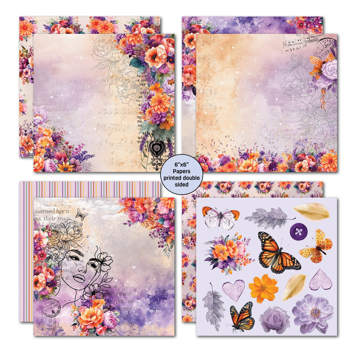 3Quarter Designs Dawns Glow 6x6 Paper Pack-4