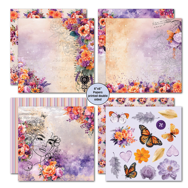 3Quarter Designs Dawns Glow 6x6 Paper Pack-4
