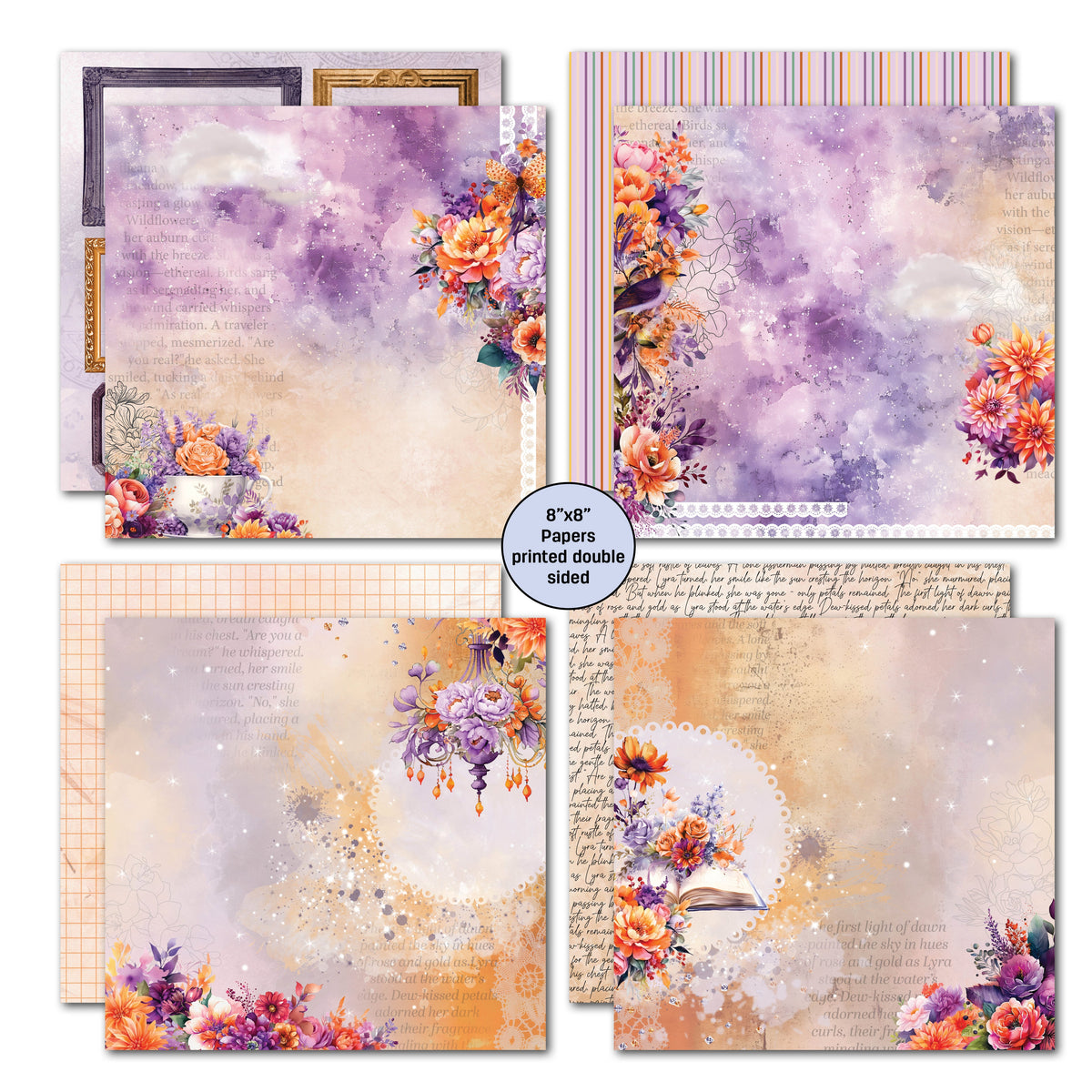 3Quarter Designs Dawns Glow 8x8 Paper Pack-2