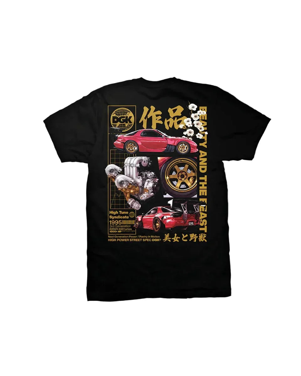 DGK 'Beauty And The Beast' Tee - Black-2
