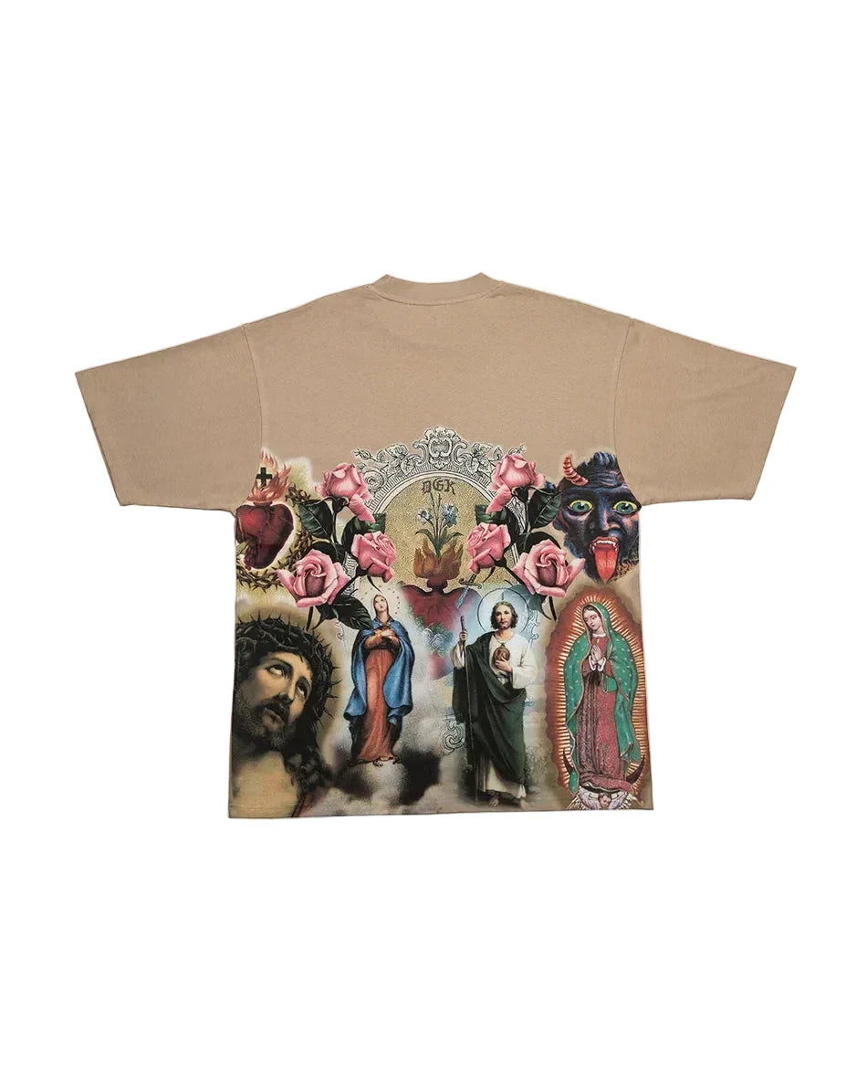DGK 'Shrine' Knit Tee - Tan-2