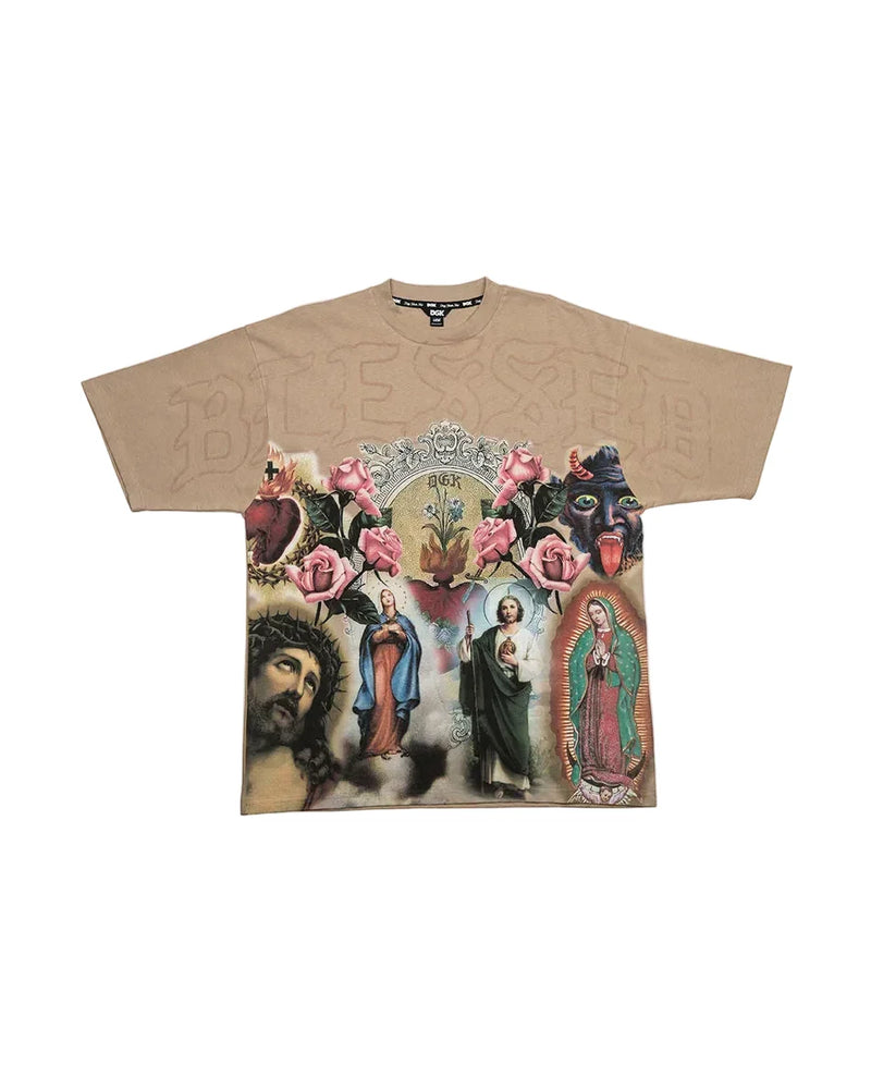 DGK 'Shrine' Knit Tee - Tan-1