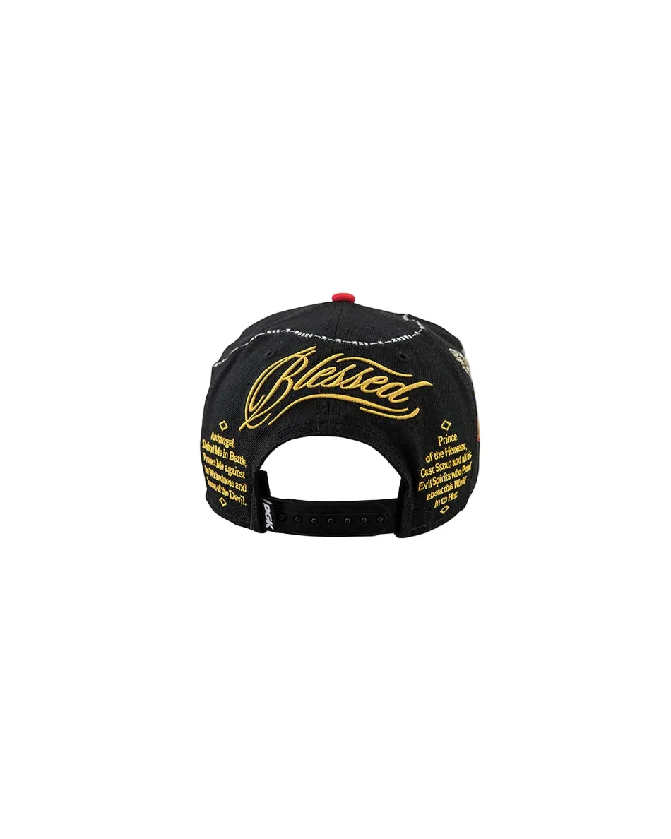 DGK 'Archangel' Snapback Cap - Black/Red-3