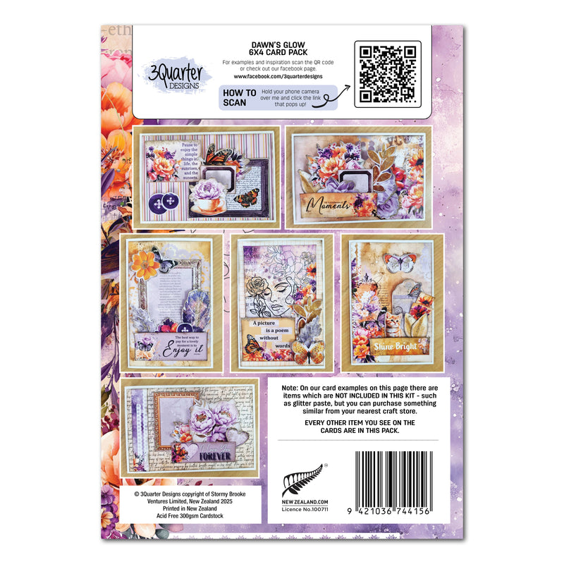 3Quarter Designs Dawns Glow 6x4 Card Pack-2