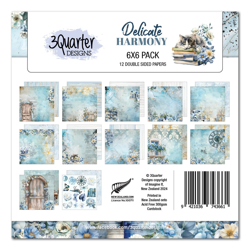3Quarter Designs Delicate Harmony 6x6 Paper Pack-1