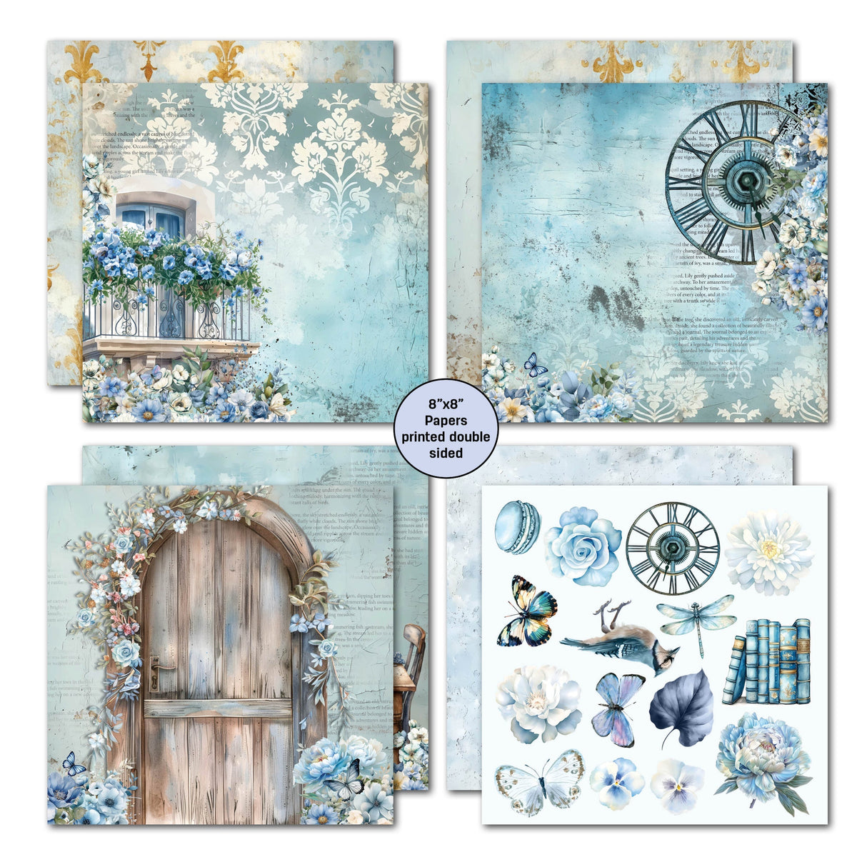 3Quarter Designs Delicate Harmony 8x8 Paper Pack-4