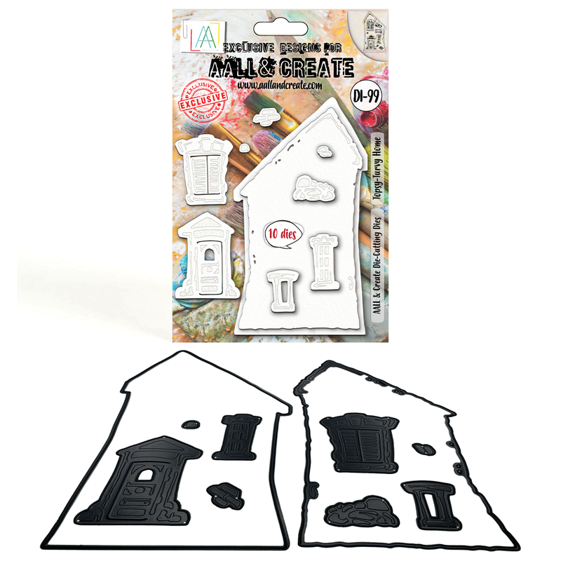 AALL and Create - Die-Cutting Die Set - Topsy-Turvy Home-1