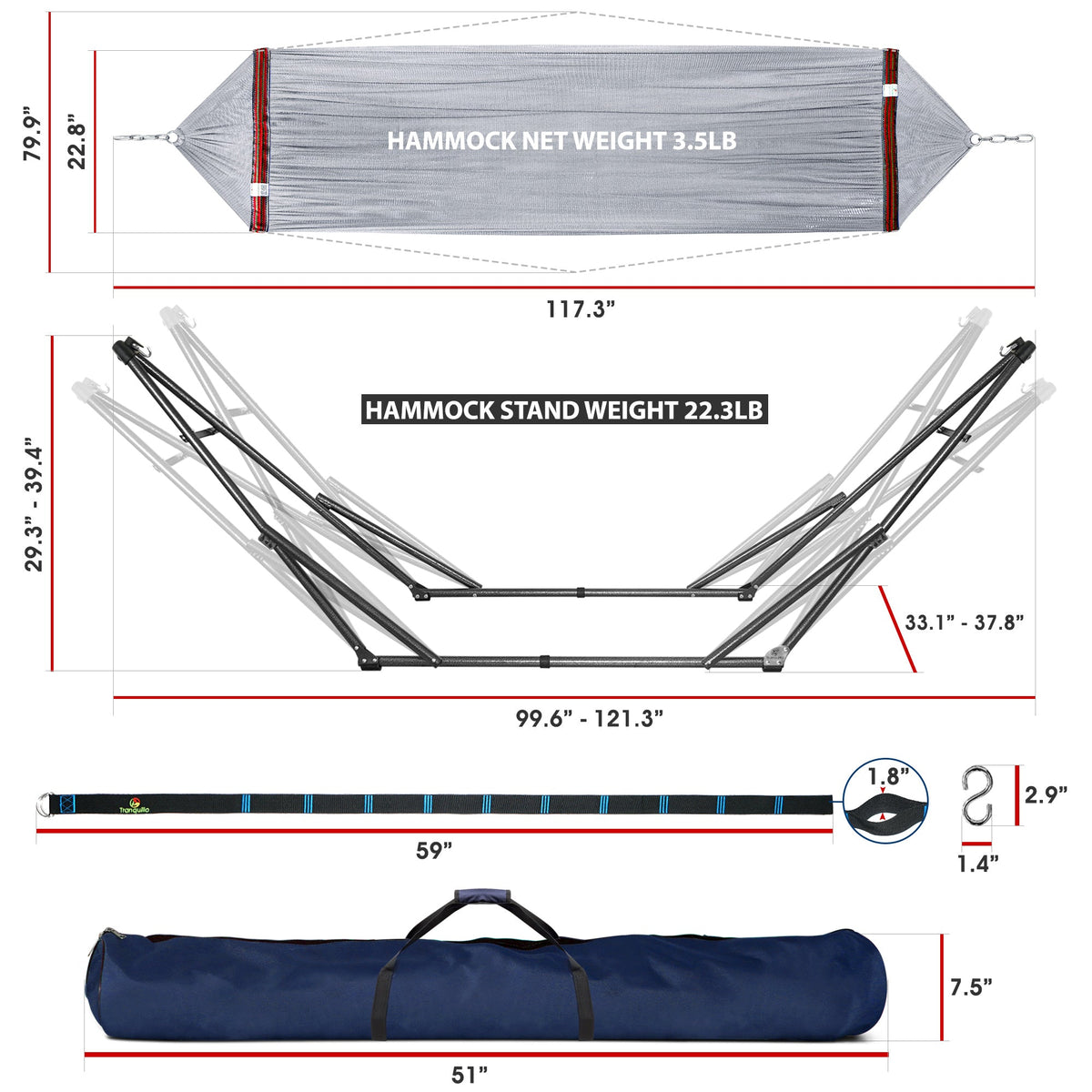 Comfort Set Original Hammock Stand-39