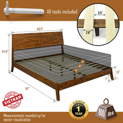Base de Cama de Madera Maciza Serenity-14