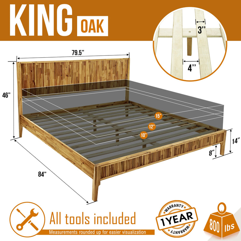 Bosk Solid Wood Bed Frame-12