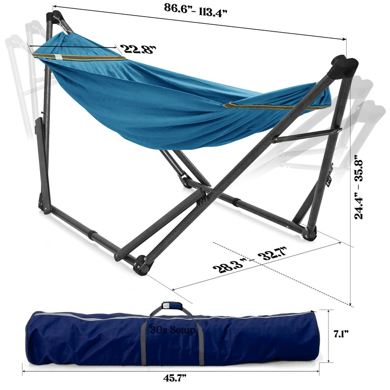 Uniki Canvas Hammock with Stand-13