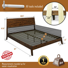 Base de Cama de Madera Maciza Serenity-5