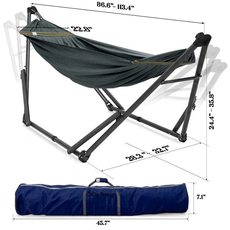 Uniki Canvas Hammock with Stand-40