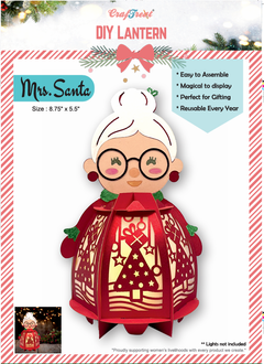 Lanterne en papier DIY CrafTreat - Madame Noël-1