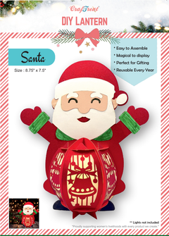 Lanternes en papier CrafTreat à faire soi-même - Père Noël-1