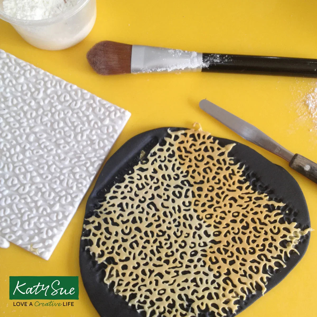 Molde de silicona con estampado de leopardo-5