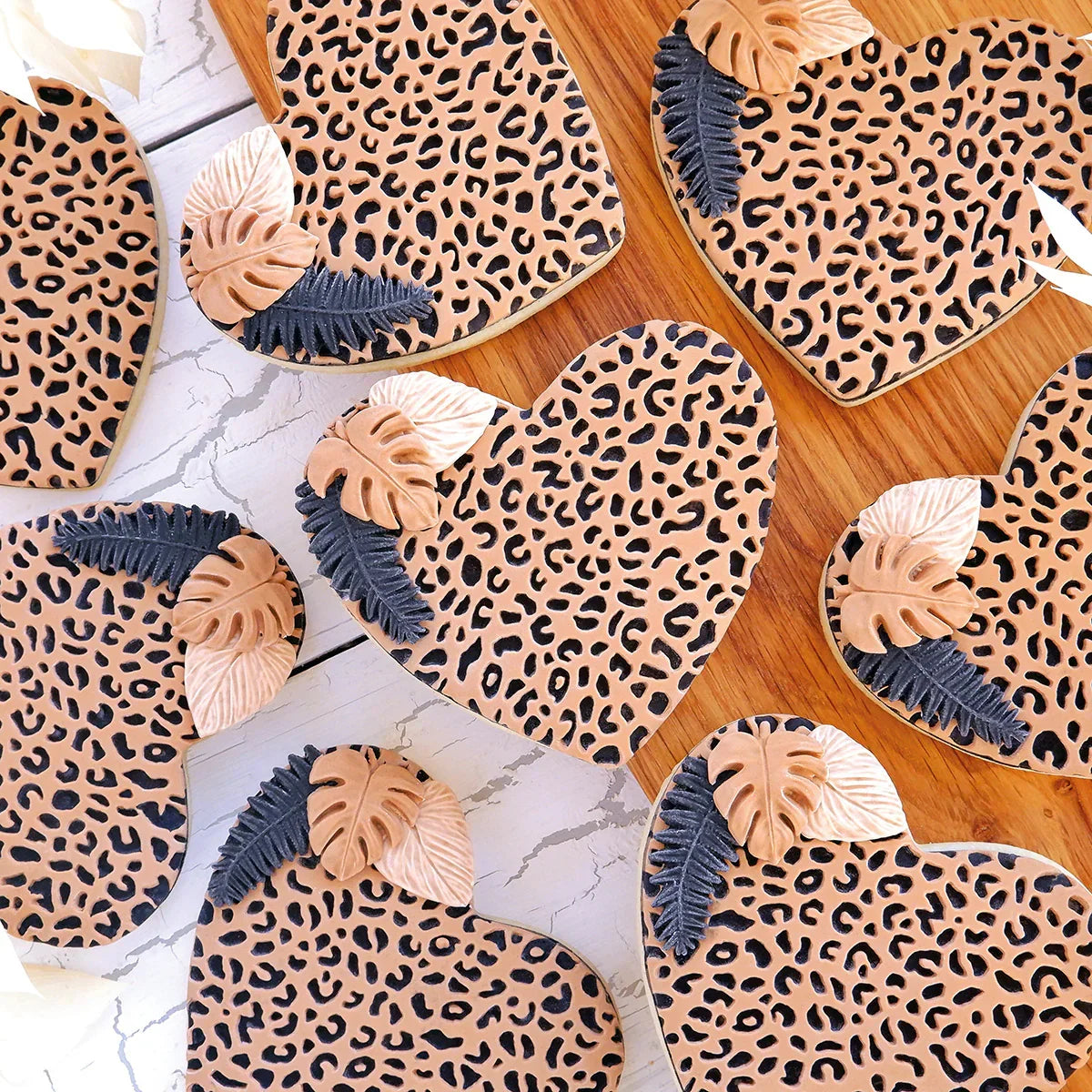 Molde de silicona con estampado de leopardo-6