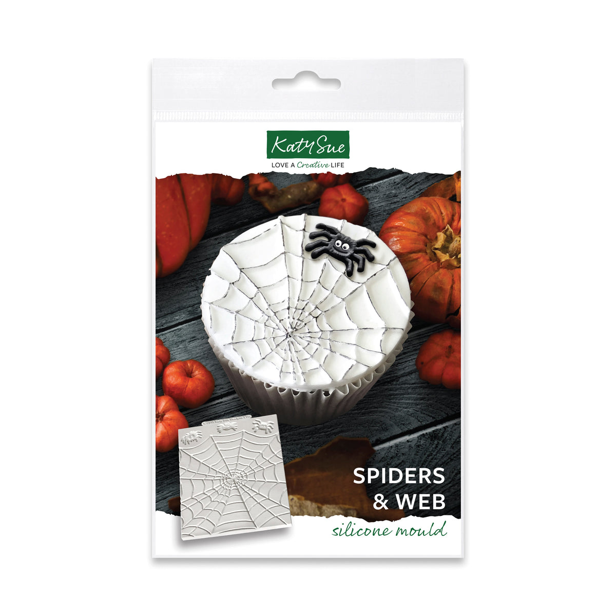 Spiders & Web Silicone Mould-1