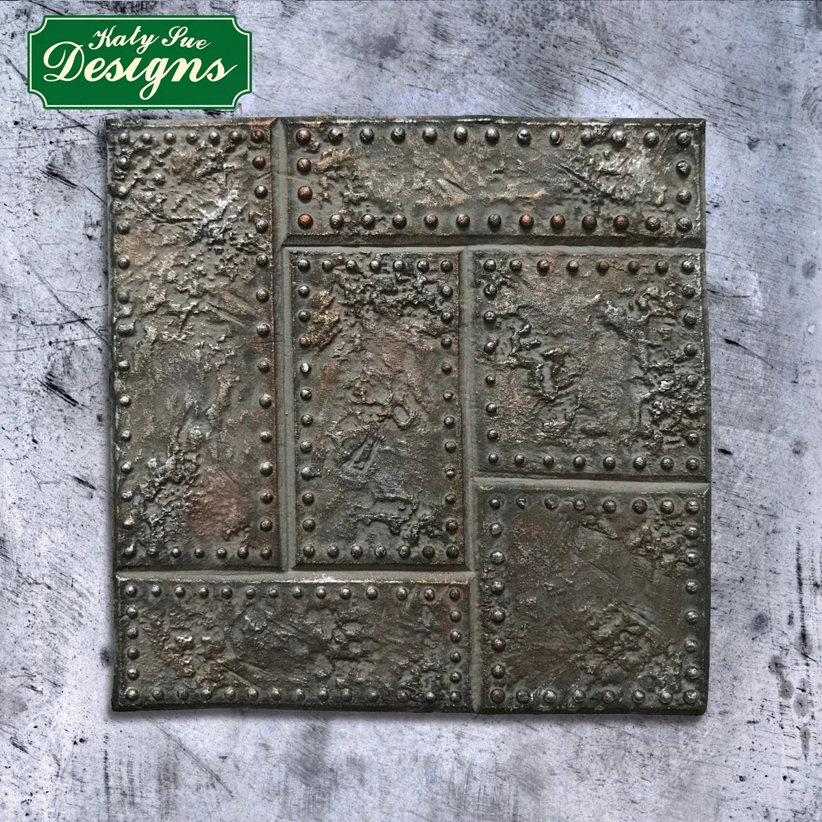 Riveted Metal Plate Silicone Mould-4