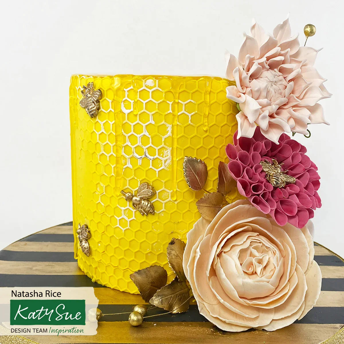 Continuous Honeycomb & Bees Silicone Mould-10