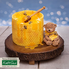 Continuous Honeycomb & Bees Silicone Mould-3