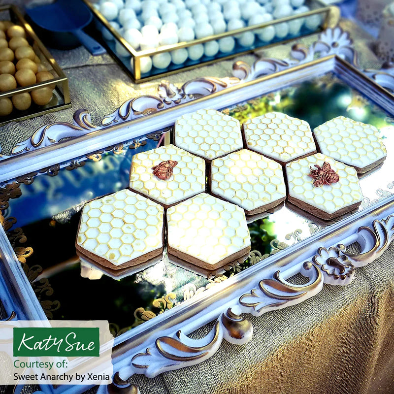 Continuous Honeycomb & Bees Silicone Mould-5