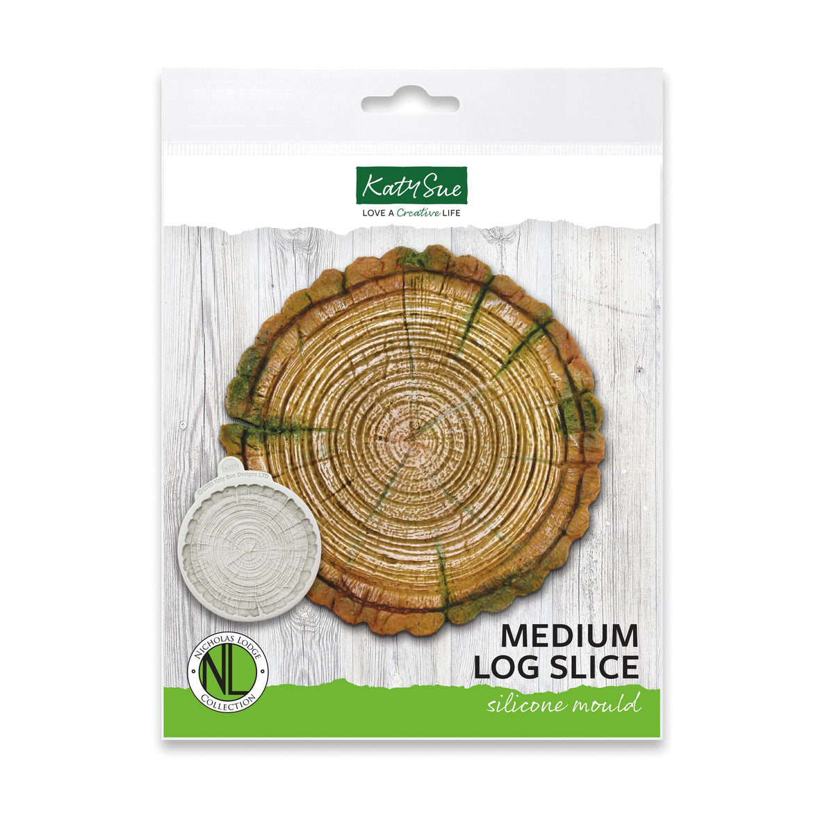 Flower Pro Medium Log Slice  Silicone Mould-1