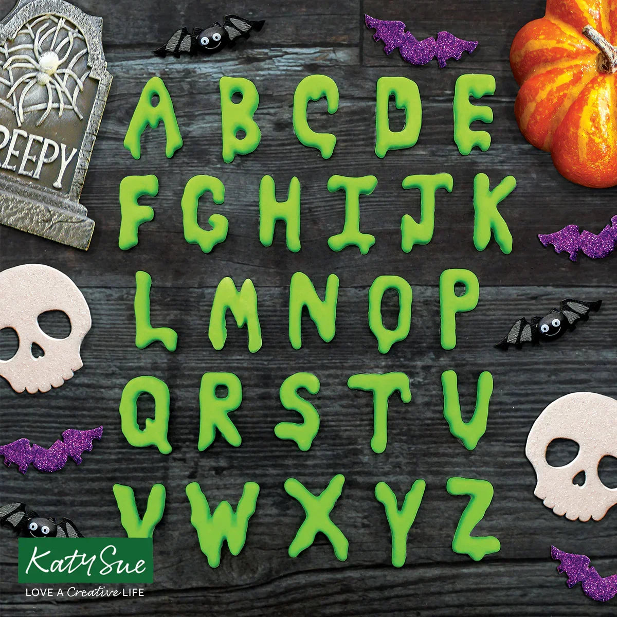 Creepy Horror Alphabet Silicone Mould-3