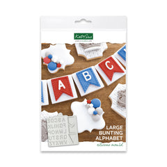 Large Bunting Alphabet Silicone Mould-1