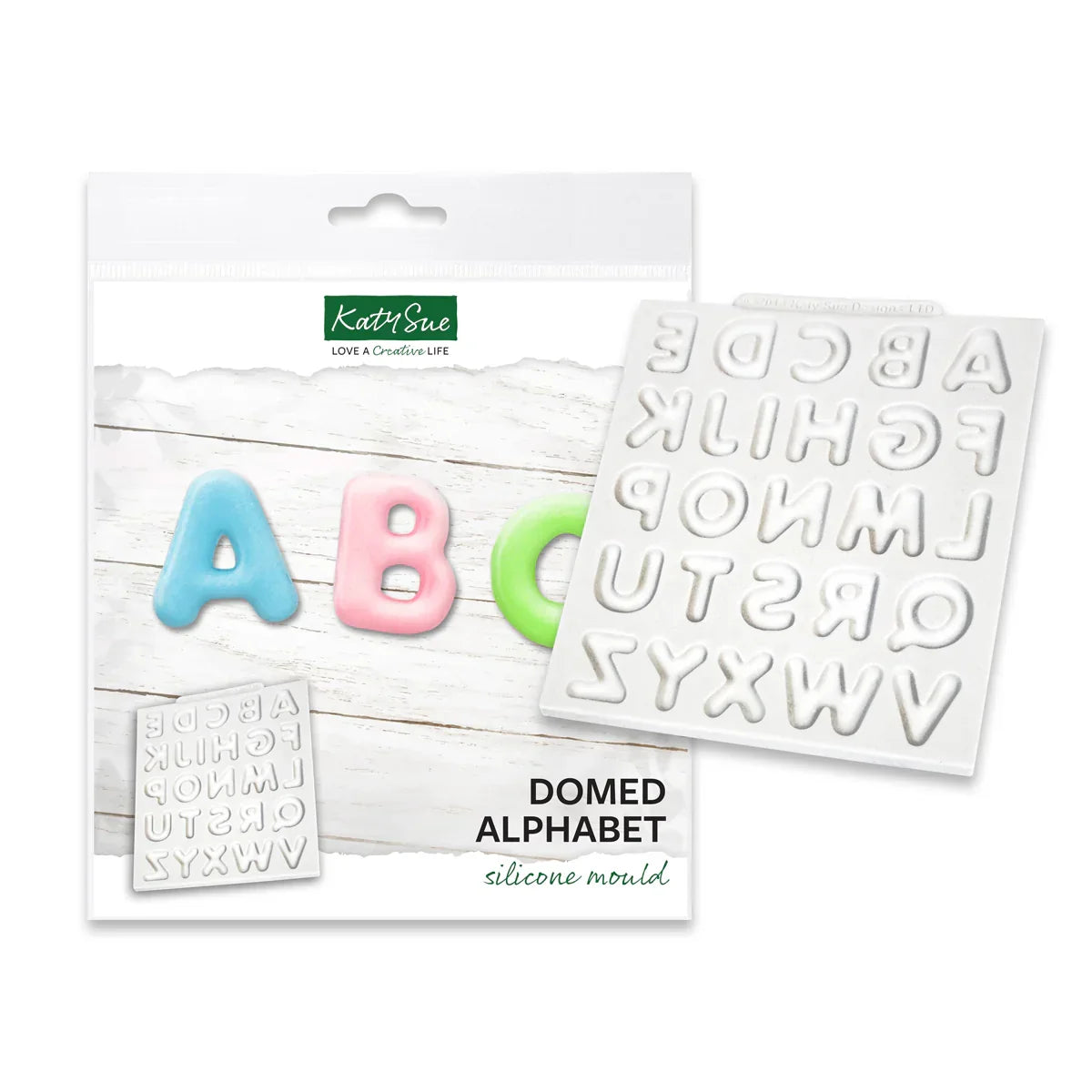 Domed Alphabet Silicone Mould-2
