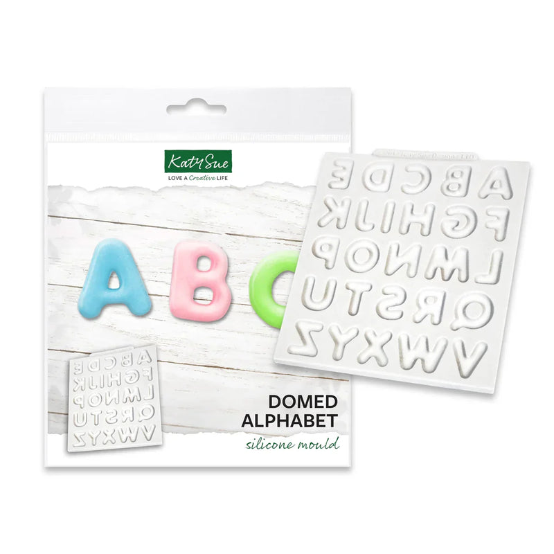 Domed Alphabet Silicone Mould-2