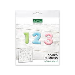 Domed Numbers Silicone Mould-1