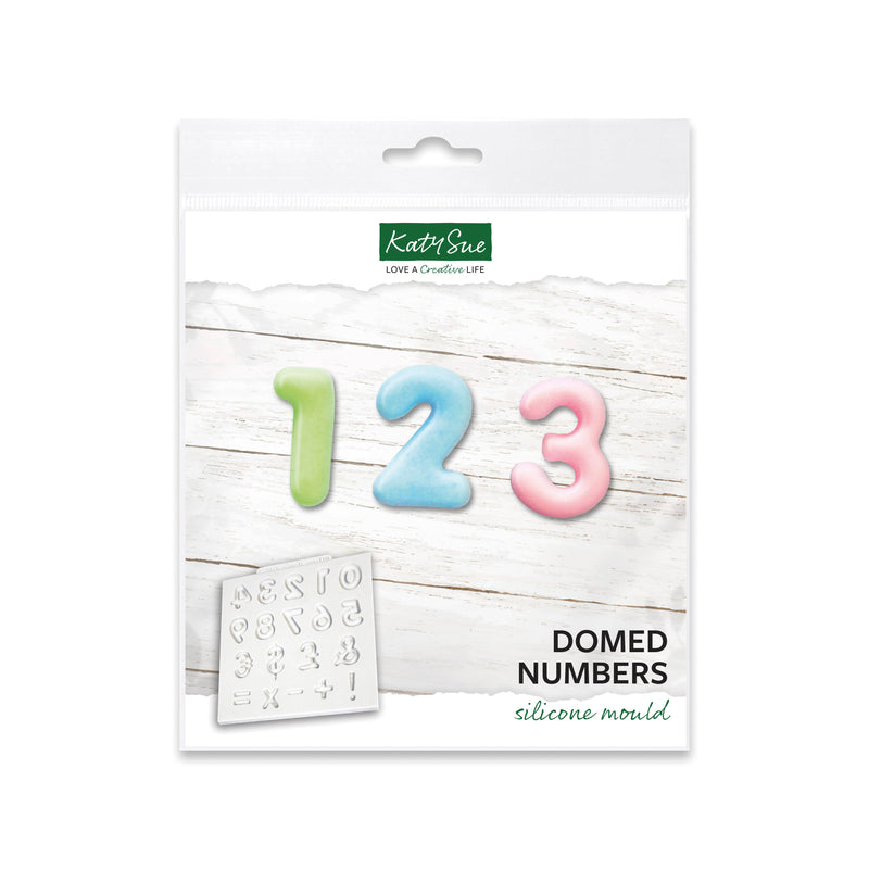 Domed Numbers Silicone Mould-1
