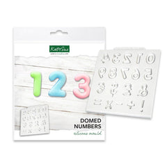 Domed Numbers Silicone Mould-2