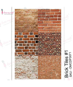 Dress My Craft Transfer Me - Brick Tiles #1-1